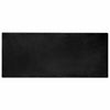 Vidaxl nep konijnenbont tapijt olite zwart 80 x 200 cm polyester