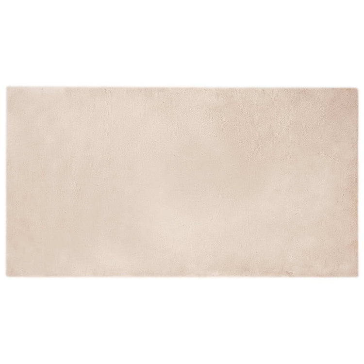 Vidaxl antislip vloerkleed van imitatie konijnenbont olite taupe
