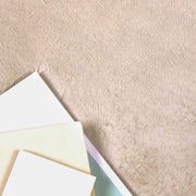 Vidaxl antislip vloerkleed van imitatie konijnenbont olite taupe - afbeelding 3