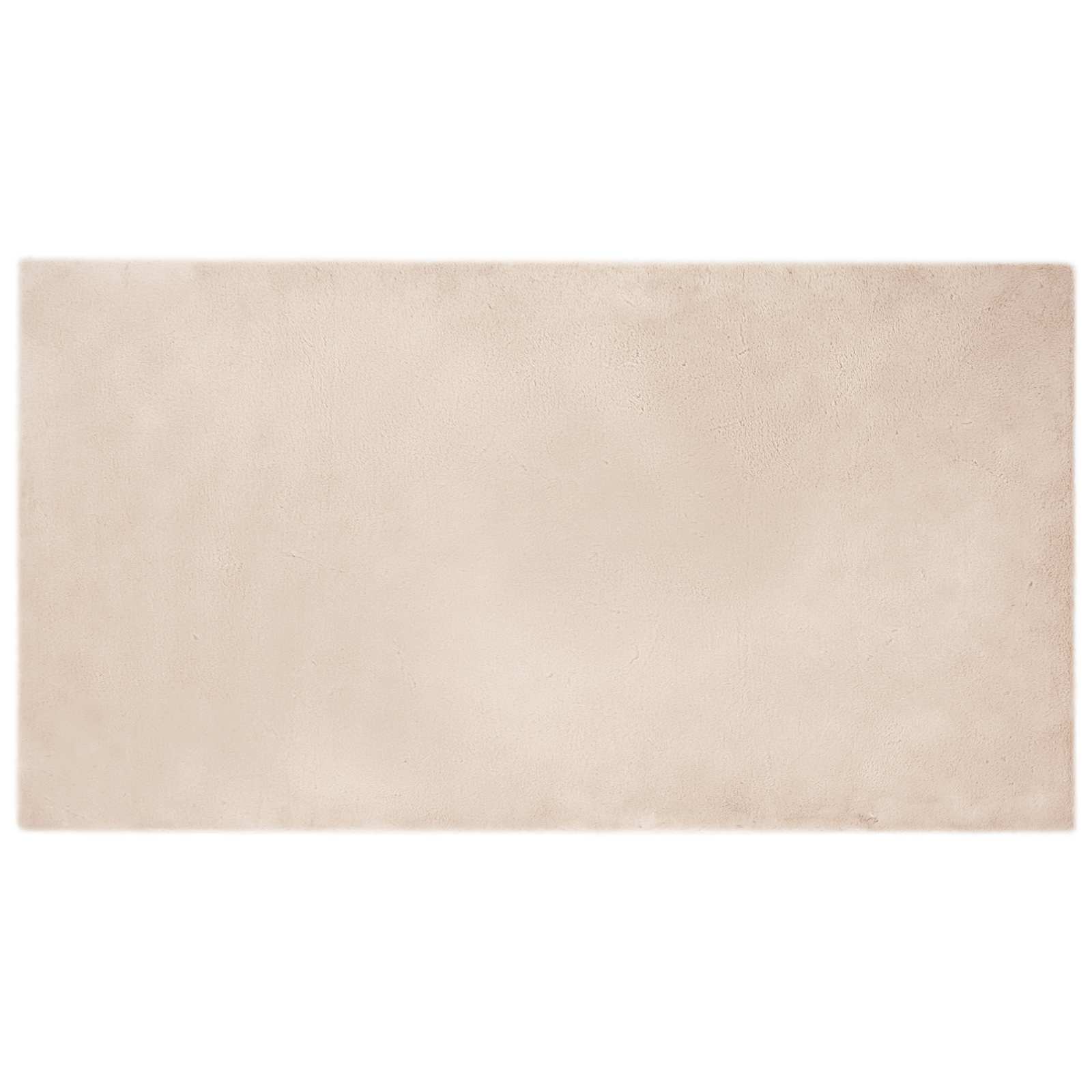 Vidaxl nep konijnenbont tapijt olite taupe 80 x 150 cm polyester
