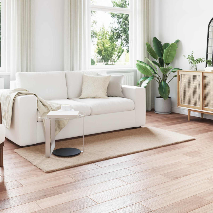 Vidaxl antislip vloerkleed van imitatie konijnenbont olite taupe