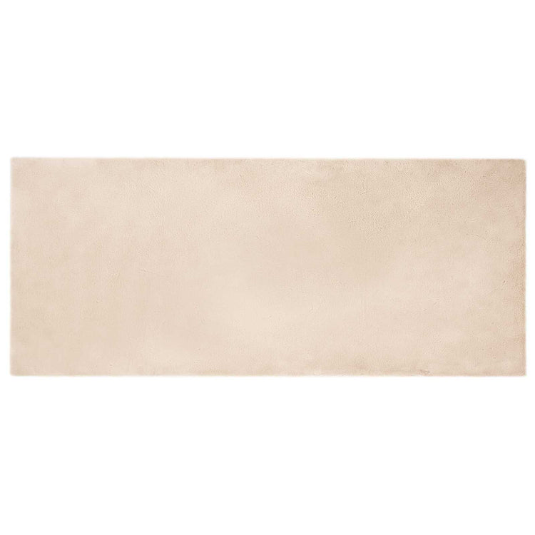 Vidaxl antislip vloerkleed van imitatie konijnenbont olite taupe