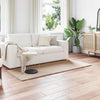 Vidaxl nep konijnenbont tapijt olite taupe 100 x 200 cm polyester