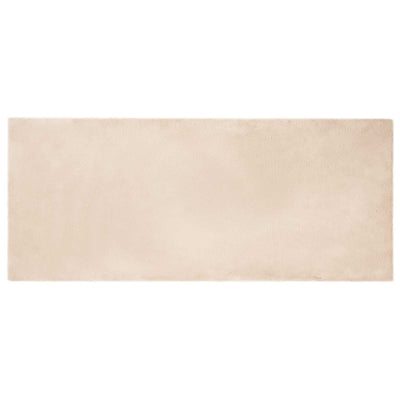 Vidaxl nep konijnenbont tapijt olite taupe 100 x 200 cm polyester
