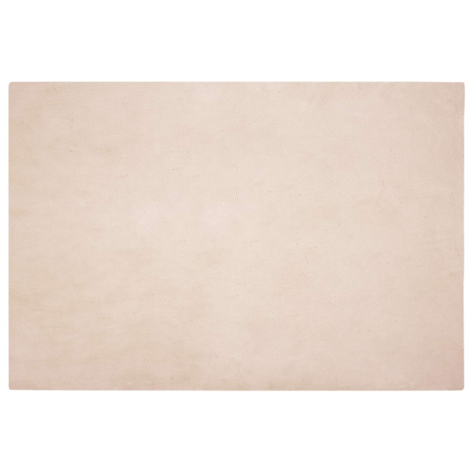 Vidaxl nep konijnenbont tapijt olite taupe 140 x 200 cm polyester