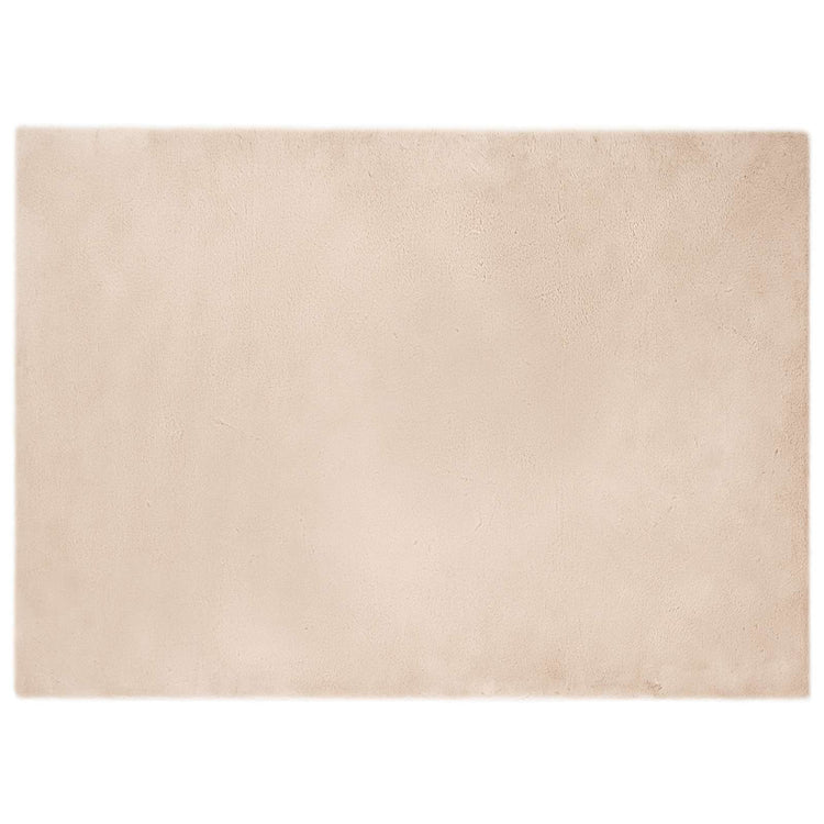 Vidaxl antislip vloerkleed van imitatie konijnenbont olite taupe