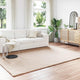 Vidaxl antislip vloerkleed van imitatie konijnenbont olite taupe