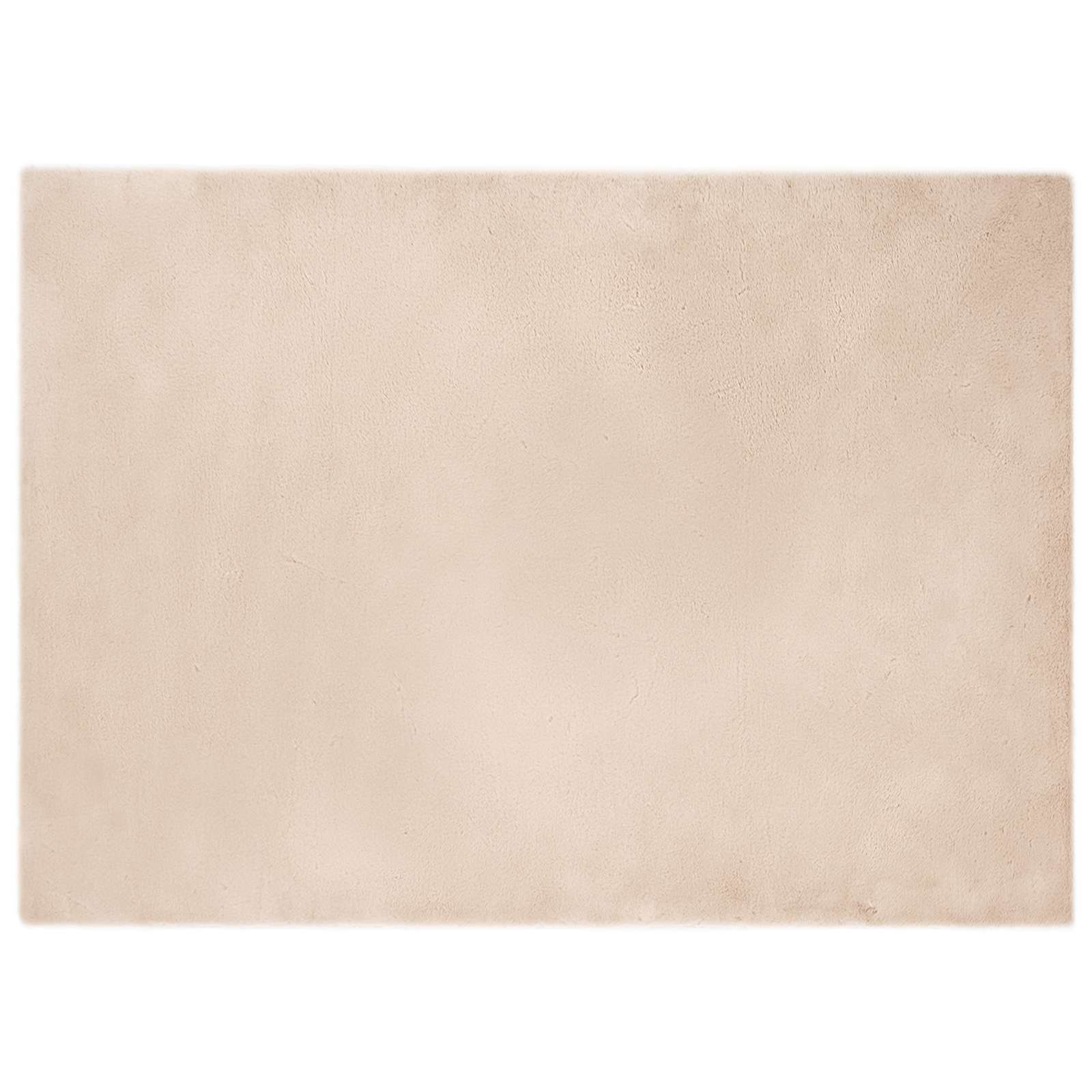 Vidaxl nep konijnenbont tapijt olite taupe 240 x 340 cm polyester