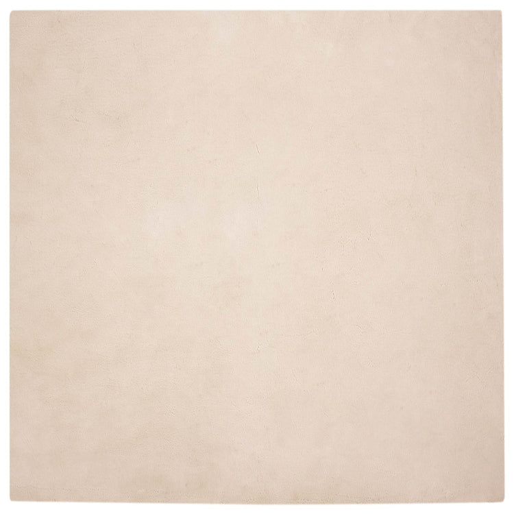 Vidaxl antislip vloerkleed van imitatie konijnenbont olite taupe