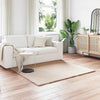 Vidaxl nep konijnenbont tapijt olite taupe 160 x 160 cm polyester