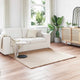 Vidaxl antislip vloerkleed van imitatie konijnenbont olite taupe