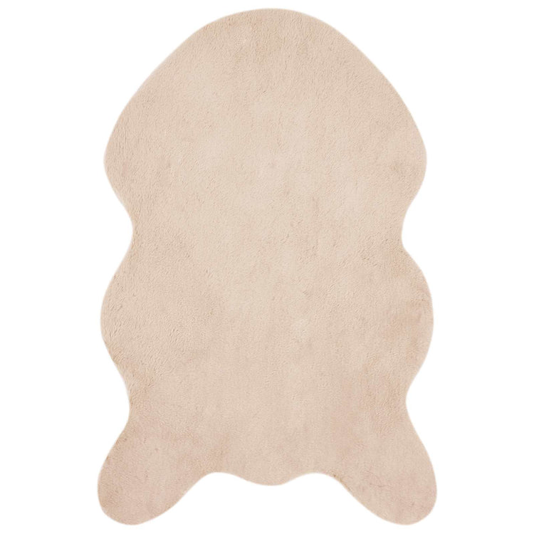 Vidaxl antislip vloerkleed van imitatie konijnenbont olite taupe