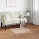 Vidaxl antislip vloerkleed van imitatie konijnenbont olite taupe