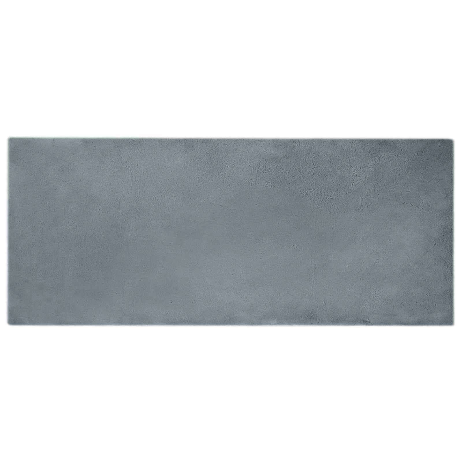 Vidaxl nep konijnenbont tapijt olite antraciet 80 x 200 cm polyester