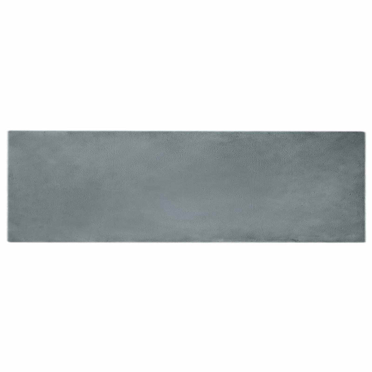 Vidaxl nep konijnenbont tapijt olite antraciet 80 x 250 cm polyester