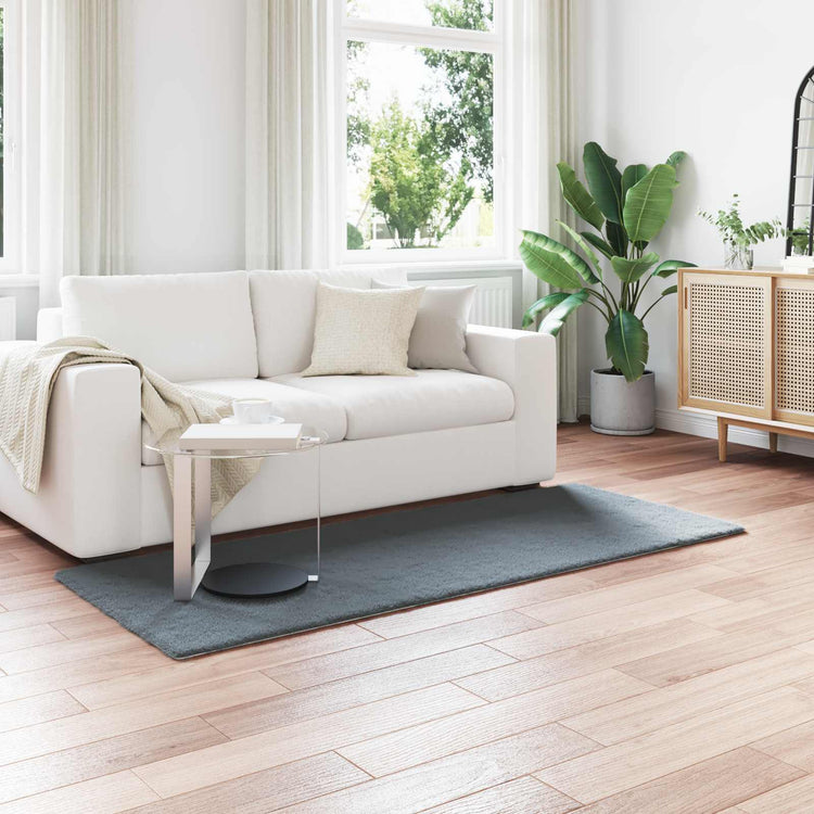 Vidaxl antislip vloerkleed van imitatie konijnenbont olite polyester