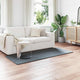 Vidaxl nep konijnenbont tapijt olite antraciet 100 x 200 cm polyester