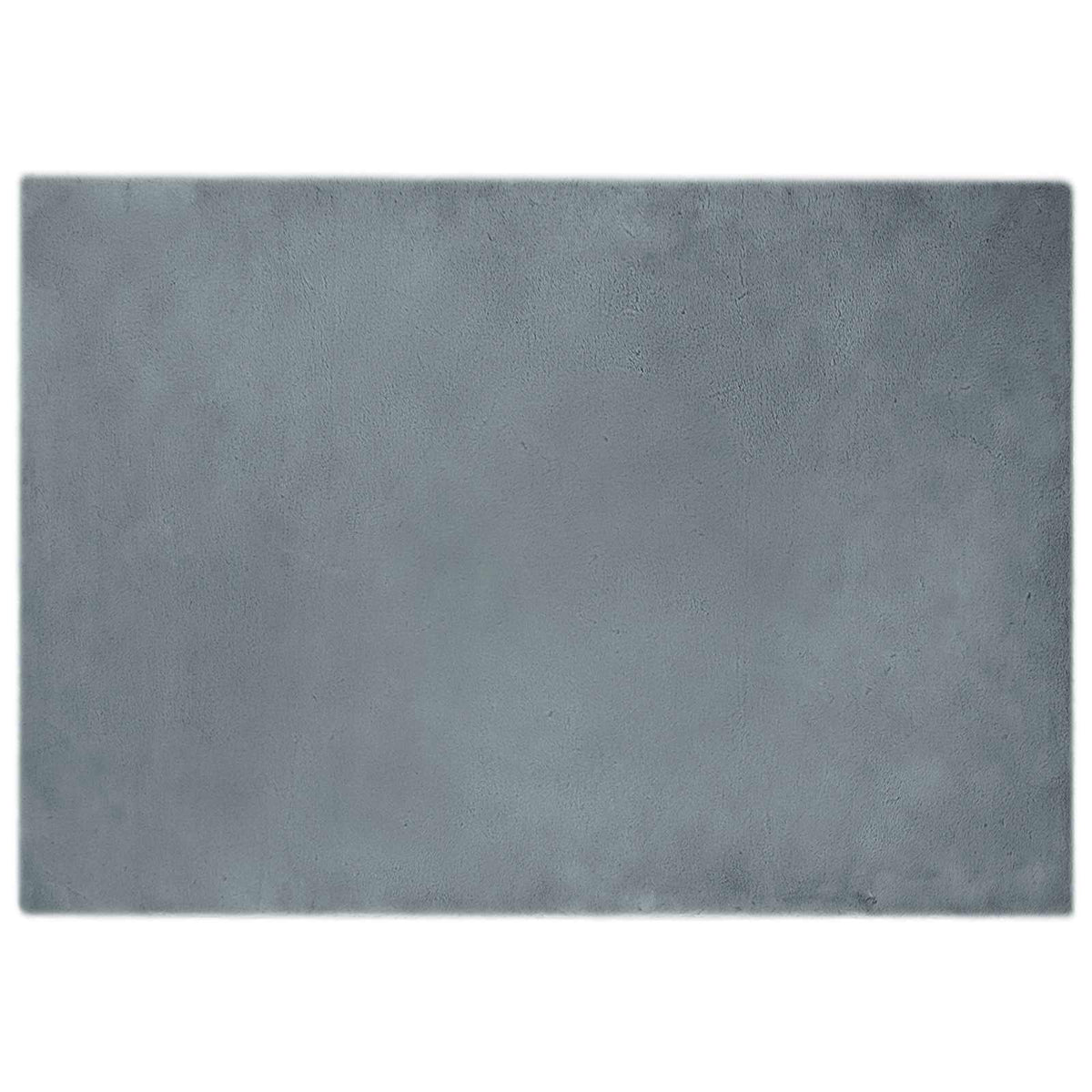 Vidaxl nep konijnenbont tapijt olite antraciet 140 x 200 cm polyester