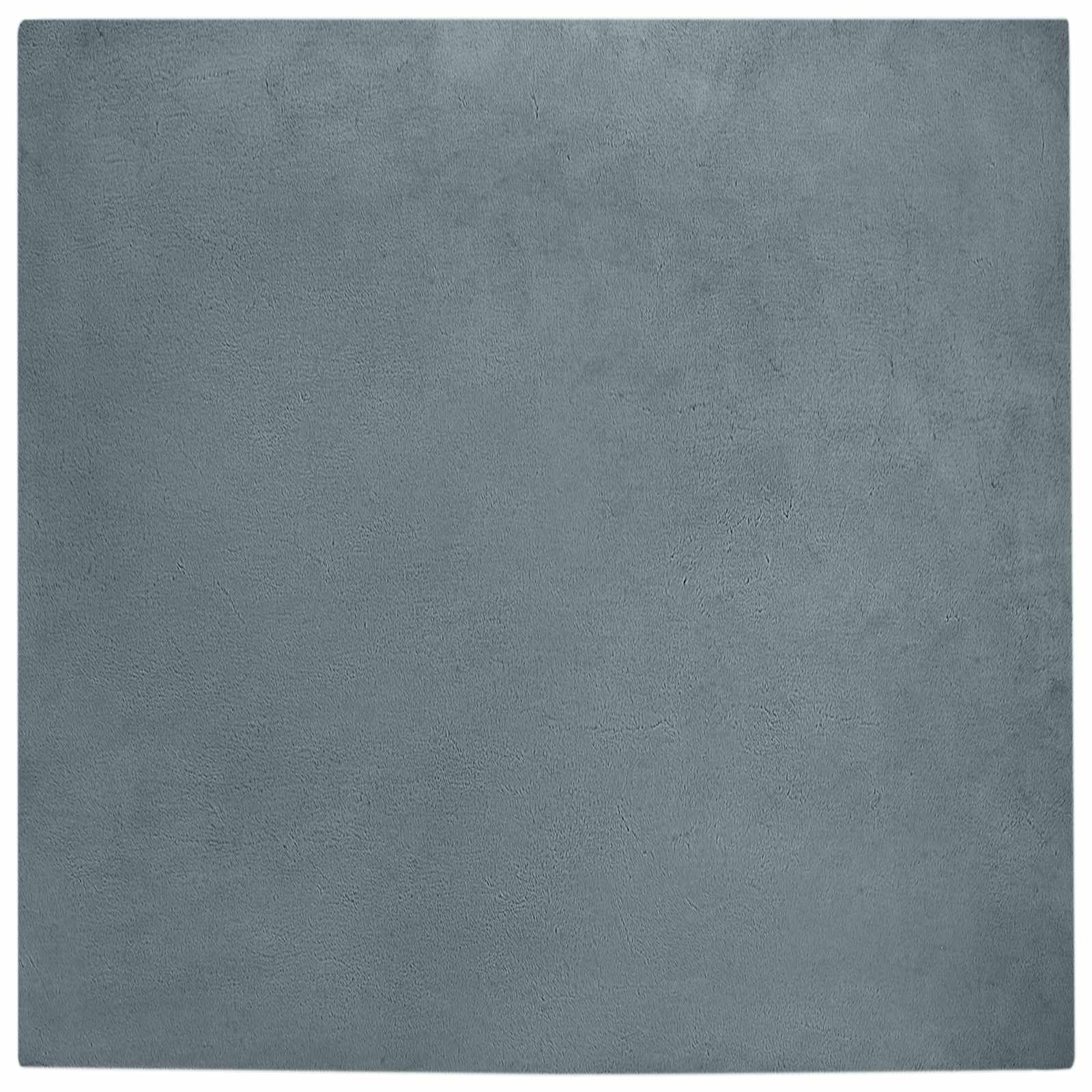 Vidaxl nep konijnenbont tapijt olite antraciet 120 x 120 cm polyester