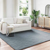 Vidaxl nep konijnenbont tapijt olite antraciet 240 x 240 cm polyester