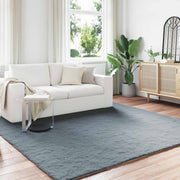 Vidaxl antislip vloerkleed van imitatie konijnenbont olite antraciet - afbeelding 1