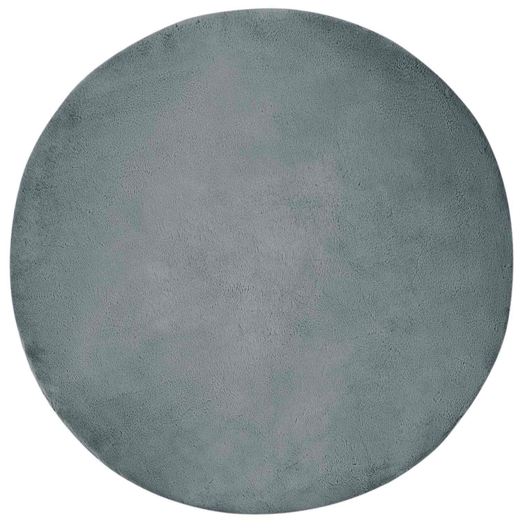 Vidaxl antislip vloerkleed van imitatie konijnenbont olite ø 80 cm