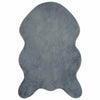 Vidaxl nep konijnenbont tapijt olite antraciet 60 x 90 cm polyester