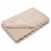 Vidaxl neppels konijnenbont deken olite beige 150 x 220 cm polyester
