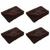 Vidaxl neppels konijnenbont deken olite 4 pcs kameel 240 x 270 cm