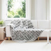 Vidaxl neppels konijnenbont deken olite 4 pcs grijs 150 x 220 cm