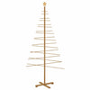 Vidaxl houten kerstboom met standaard bruin 210 cm bamboe