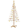 Vidaxl houten kerstboom met standaard bruin 210 cm bamboe