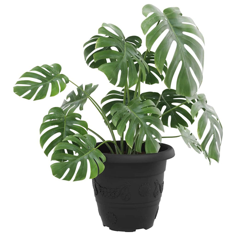 Vidaxl ronde bloempot 24 st zwart ø 26 x 21.5 cm kunststof