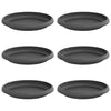 Vidaxl ronde bloemenschalen 6 pcs zwart ø 15,5 x 2 cm kunststof