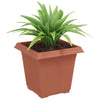 Vidaxl vierkante bloempot 24 pcs baksteenrood 16 x 16 x 14 cm