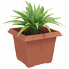 Vidaxl vierkante bloempot 24 pcs baksteenrood 23 x 23 x 17,5 cm