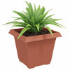 Vidaxl vierkante bloempot 24 pcs baksteenrood 38 x 38 x 30 cm