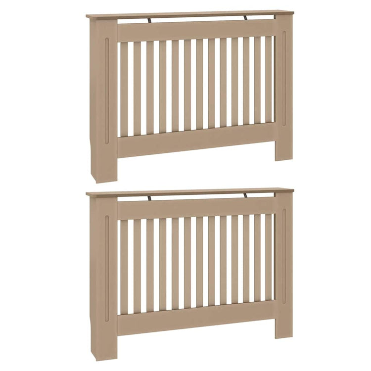 Vidaxl radiatorafdekking 2 st sonoma eiken 112 x 19 x 81,5 cm