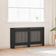 Vidaxl radiatorafdekking 2 st zwart 152 x 19 x 81,5 cm bewerkt hout