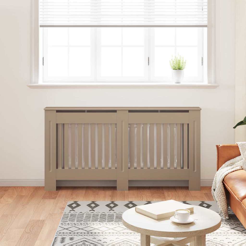 Vidaxl radiatorafdekking 2 pcs bruin 152 x 19 x 81,5cm bewerkt hout