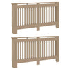 Vidaxl radiatorafdekking 2 pcs bruin 152 x 19 x 81,5cm bewerkt hout