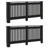 Vidaxl radiatorafdekking 2 pcs zwart 172 x 19 x 81,5 cm bewerkt hout