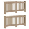 Vidaxl radiatorafdekking 2 pcs bruin 172 x 19 x 81,5 cm bewerkt hout