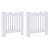 Vidaxl radiatorafdekking 2 pcs wit 78 x 19 x 81,5cm bewerkt hout