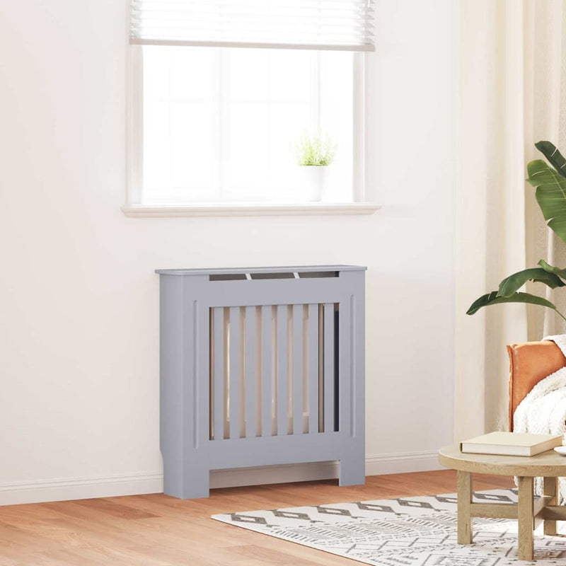 Vidaxl radiatorafdekking grijs 78 x 19 x 81,5cm bewerkt hout