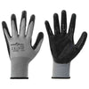 Vidaxl werkhandschoenen 12 pcs grijs en zwart 10 xl polyester