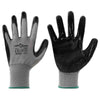Vidaxl werkhandschoenen 12 pcs grijs en zwart 11 xxl polyester