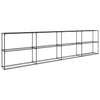 Vidaxl 3-laags plantenstandaard zwart 400 x 32 x 104 cm staal
