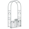 Vidaxl tuin boog met slot zwart 102 x 50 x 218 cm