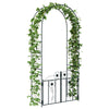 Vidaxl tuin boog met slot zwart 102 x 50 x 218 cm